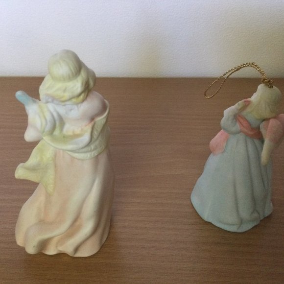 Two PAPEL Freelance Philippines small ceramic figurines ornaments Christmas - Picture 2 of 3